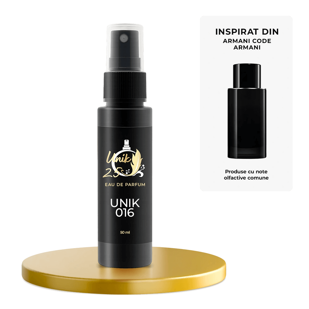 Apa de parfum 50 ml - Unik 016 Inspirat din Armani Code