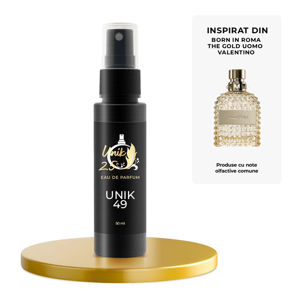 Apa de parfum 50 ml - Unik 49 Inspirat din Born in Roma The Gold Uomo