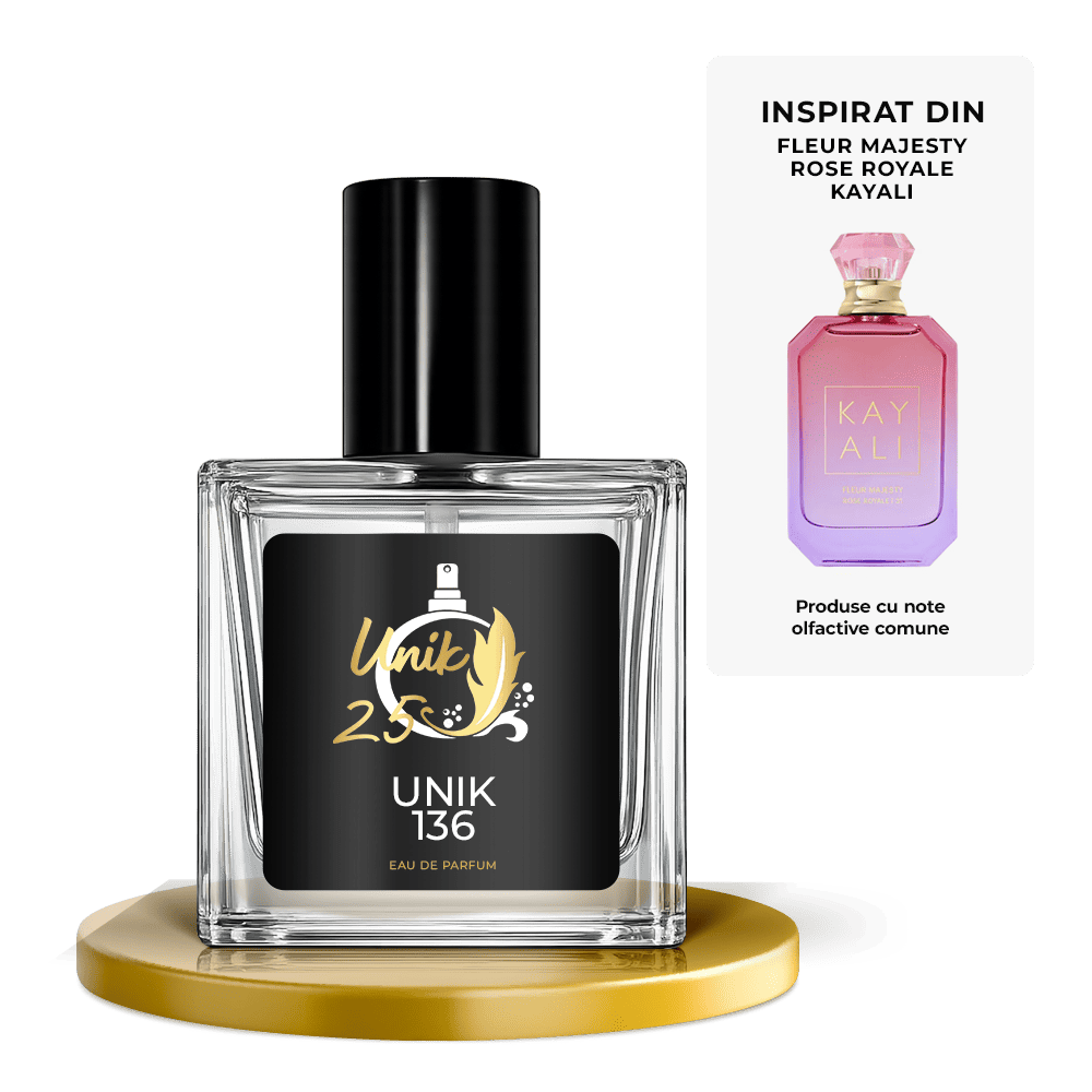 Apa de parfum 50 ml - Unik 136 Inspirat din Fleur Majesty Rose Royale