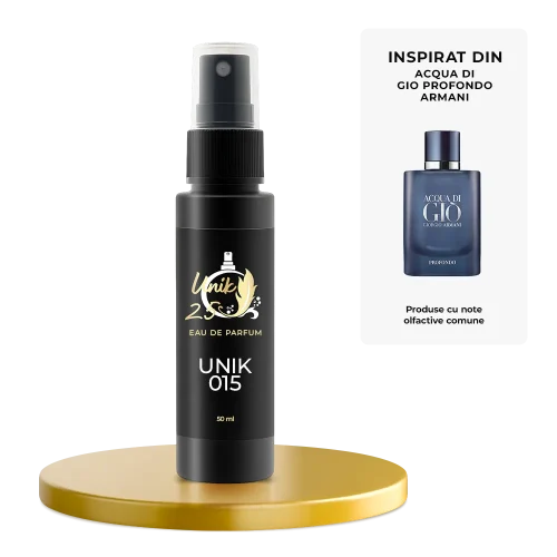 Apa de parfum 50 ml - Unik 015 Inspirat din Acqua di Gio Profondo - Armani