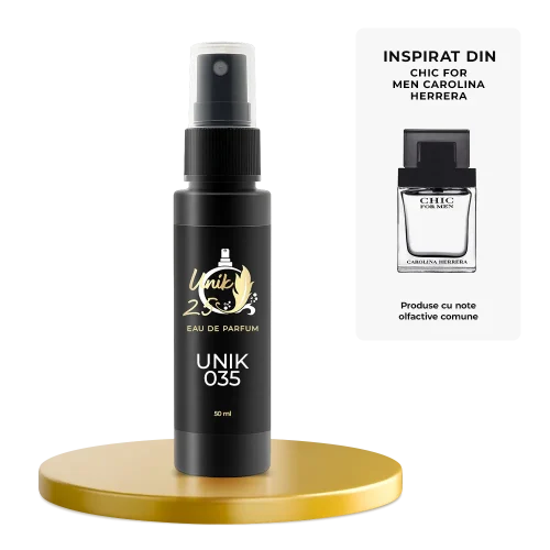 Apa de parfum 50 ml - Unik 035 Inspirat din Chic for Men - Carolina Herrera