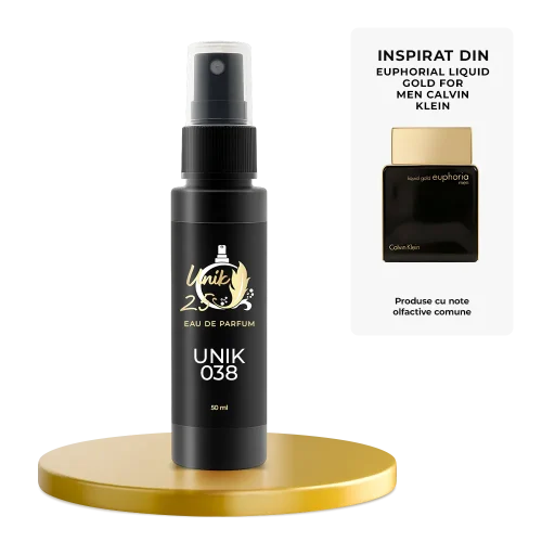 Apa de parfum 50 ml - Unik 038 Inspirat din Euphoria Liquid Gold for Men - Calvin Klein