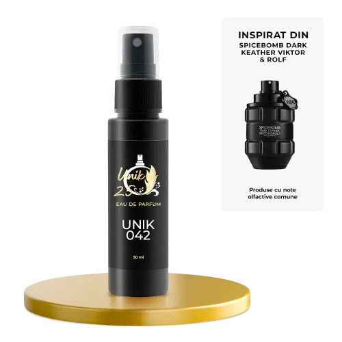 Apa de parfum 50 ml - Unik 042 Inspirat din Spicebomb Dark Leather - Viktor & Rolf