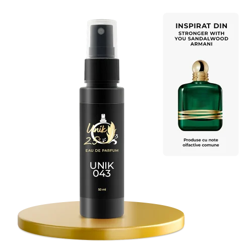 Apa de parfum 50 ml - Unik 043 Inspirat din Stronger With You Sandalwood - Armani