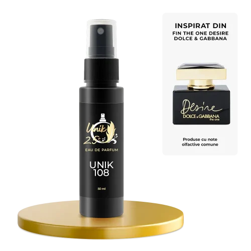 Apa de parfum 50 ml - Unik 108 Inspirat din The One Desire - Dolce&Gabbana
