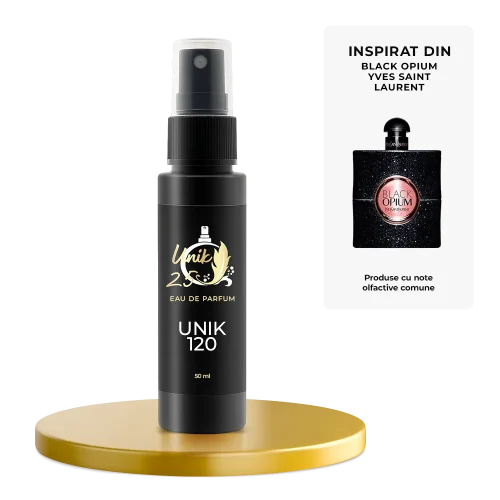 Apa de parfum 50 ml - Unik 120 Inspirat din Black Opium - Yves Saint Laurent