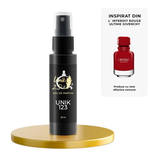 Apa de parfum 50 ml - Unik 123 Inspirat din L'Interdit Rouge Ultime - Givenchy