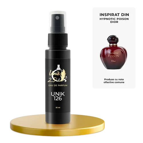 Apa de parfum 50 ml - Unik 126 Inspirat din Hypnotic Poison - Dior