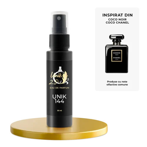 Apa de parfum 50 ml - Unik 144 Inspirat din Coco Noir - Chanel