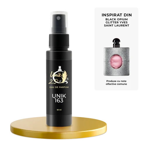 Apa de parfum 50 ml - Unik 163 Inspirat din Black Opium Glitter - Yves Saint Laurent